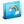 Folder Rainbow Blue Icon 24x24 png